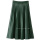 Womens Customized Printed PU Leather Pleated Skirt